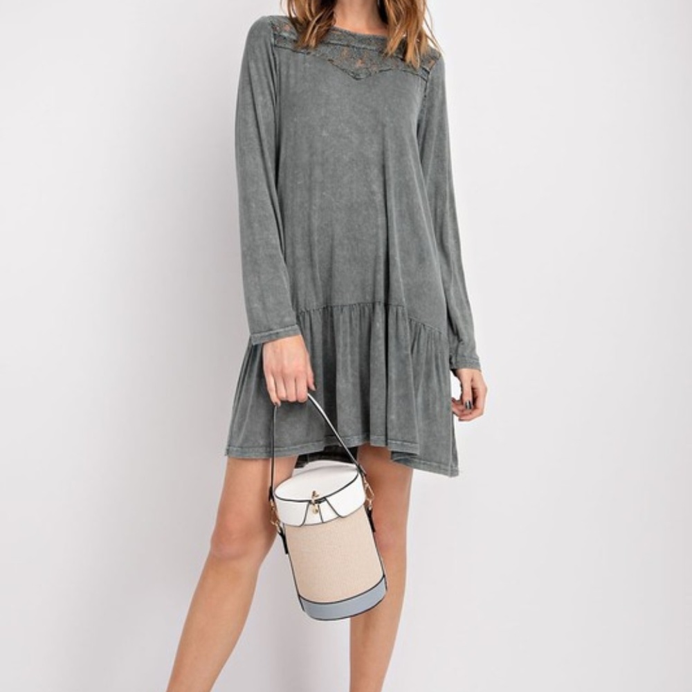 Bella Lace Mineral Wash Tunic